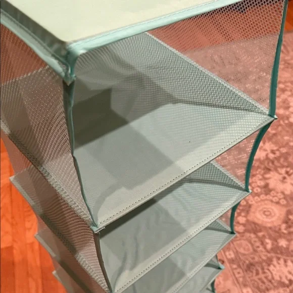 Teal Hanging Organizer for handbags/shoes/scarves/sweaters - Picture 4 of 15